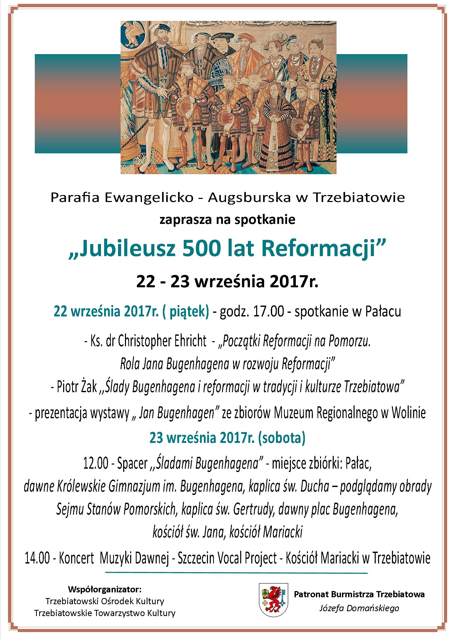 Jubileusz 500 lat Reformacji - plakat