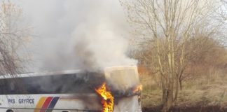 pożar autobusu