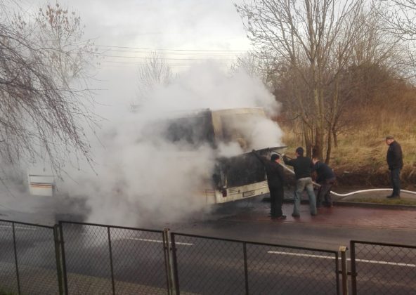 pożar autobusu