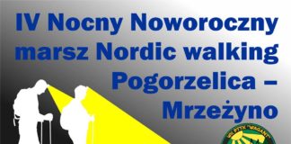 IV Nocny Marsz Nordic Walking - plakat