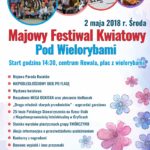 Majowy Festiwal Kwiatowy Pod Wielorybami, Rewal, maj 2018, plakat