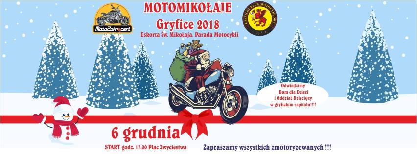 6 grudnia święty Mikołaj odwiedzi Gryfice...na motorze!