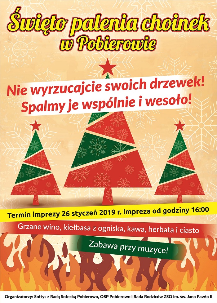 W Pobierowie 26 stycznia odbędzie się "Święto Palenia Choinek".