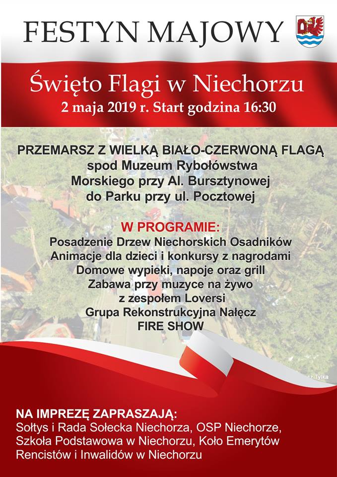 2 maja w Niechorzu odbędą się obchody Święta Flagi.