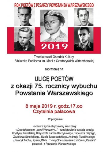 Trzebiatowska "Ulica Poetów" już 8 maja.